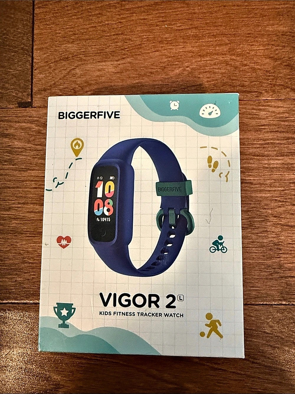 BIGGERFIVE VIGOR 2 Kids Fitness Tracker Smartwatch Blue NWT